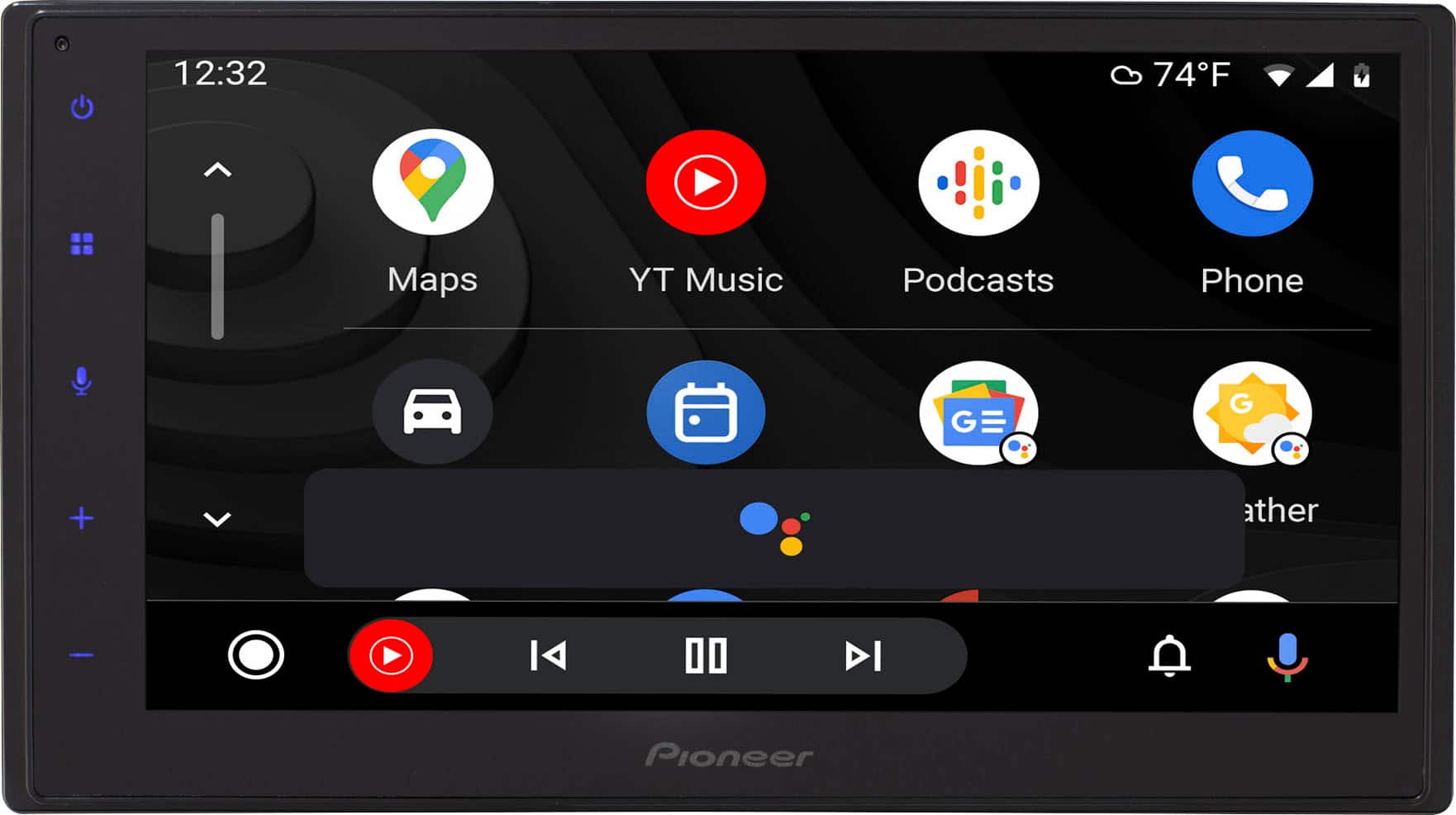 Pioneer - 6.8" Apple CarPlay/Android Auto Bluetooth Digital Media (DM) Receiver with backup camera input - Black - Front_Zoom