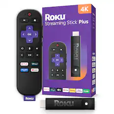 4K Roku Streaming Stick Plus
OK
NETFLIX Disney+
prime video YouTube
tv YouTube howdy Roku Channel
Roku