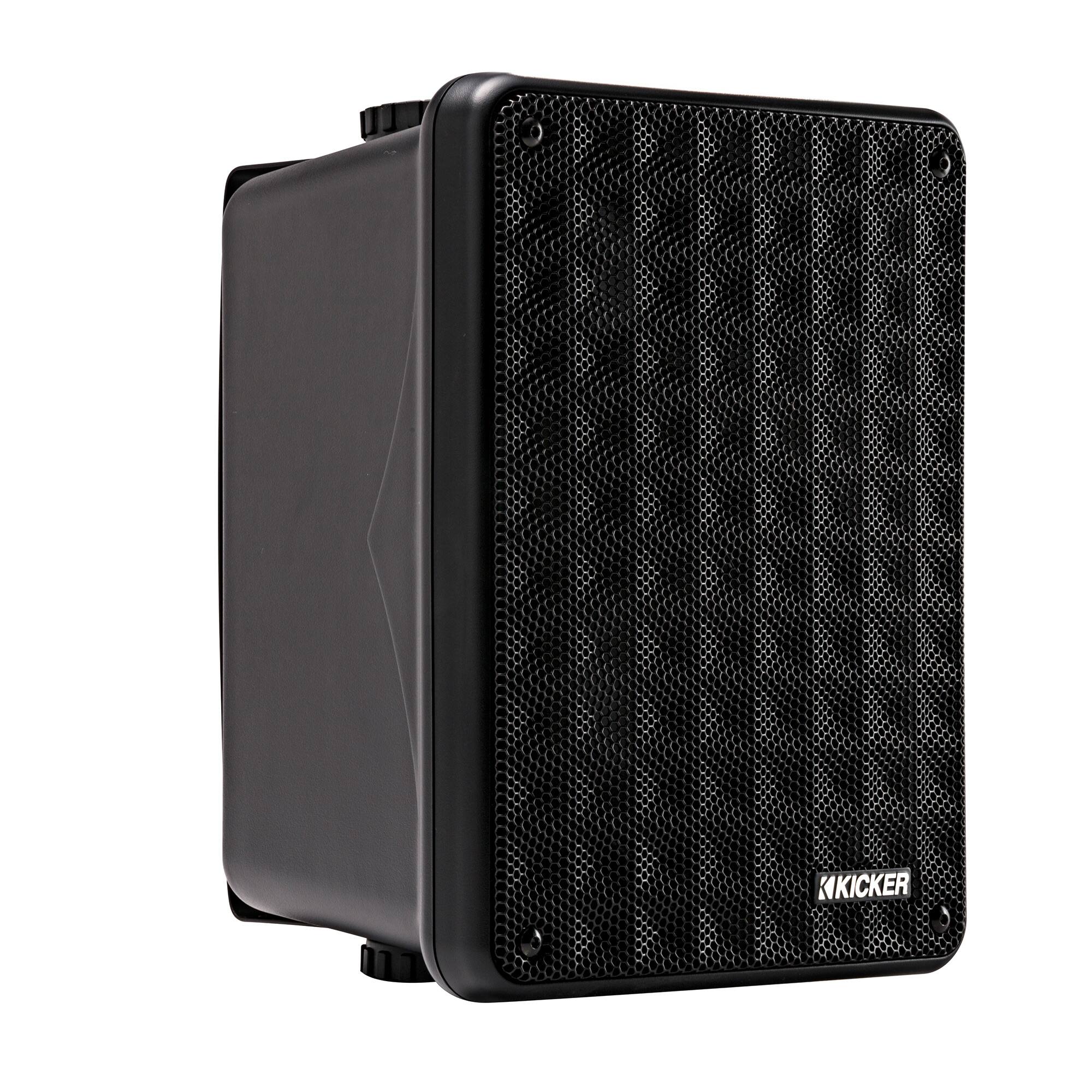 Alt View 2. KICKER - Kicker 46KB6B Black Indoor Outdoor Full Range high-efficiency Speakers Pair - Black/Gray.