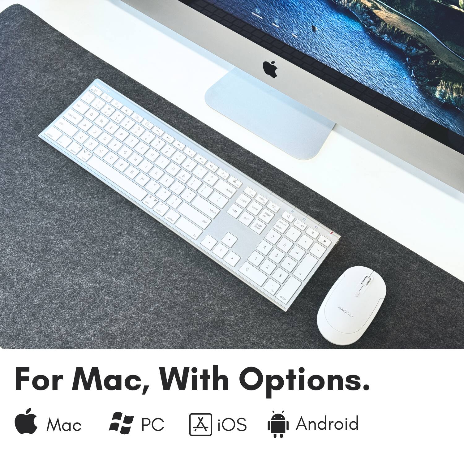 The text in the image is:

"For Mac, With Options.
Mac PC iOS Android"

The text in the image is:

"For Mac, With Options.
Mac PC iOS Android"