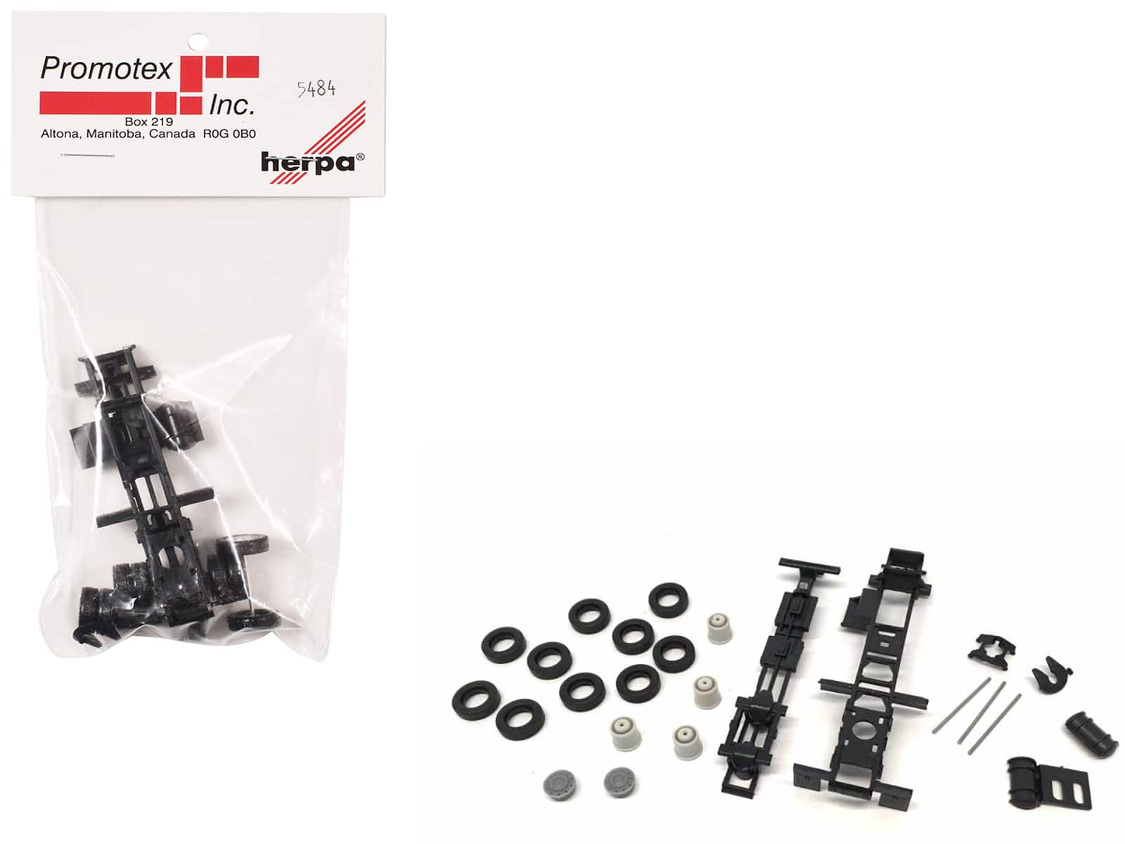 Short Chassis Kit for Kenworth, Peterbilt, and GMC Cabs 1/87 (HO) Plastic Model by Promotex price history on PriceWatchPro