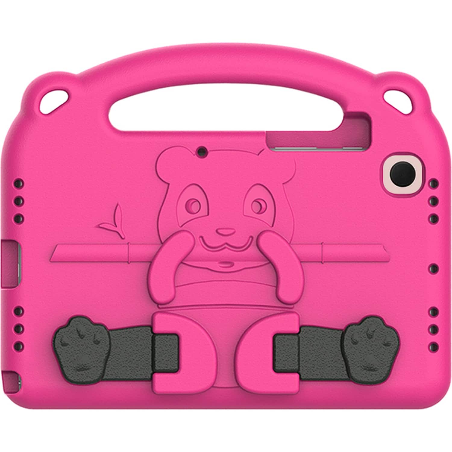 Front. SaharaCase - Teddy Bear KidProof Case for Samsung Galaxy Tab A8 - Pink.