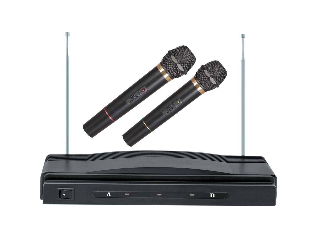 Alt View 1. Supersonic - Supersonic SC-900 Professional Wireless Dual Microphone System - Black.