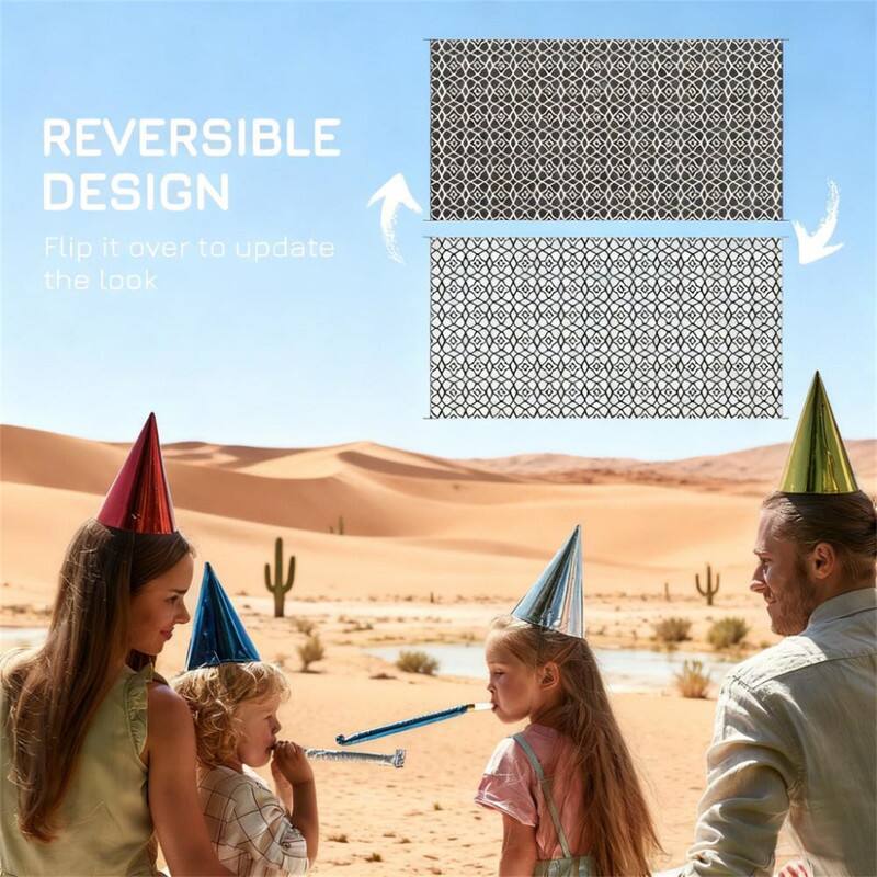 REVERSIBLE DESIGN  
Flip it over to update the look