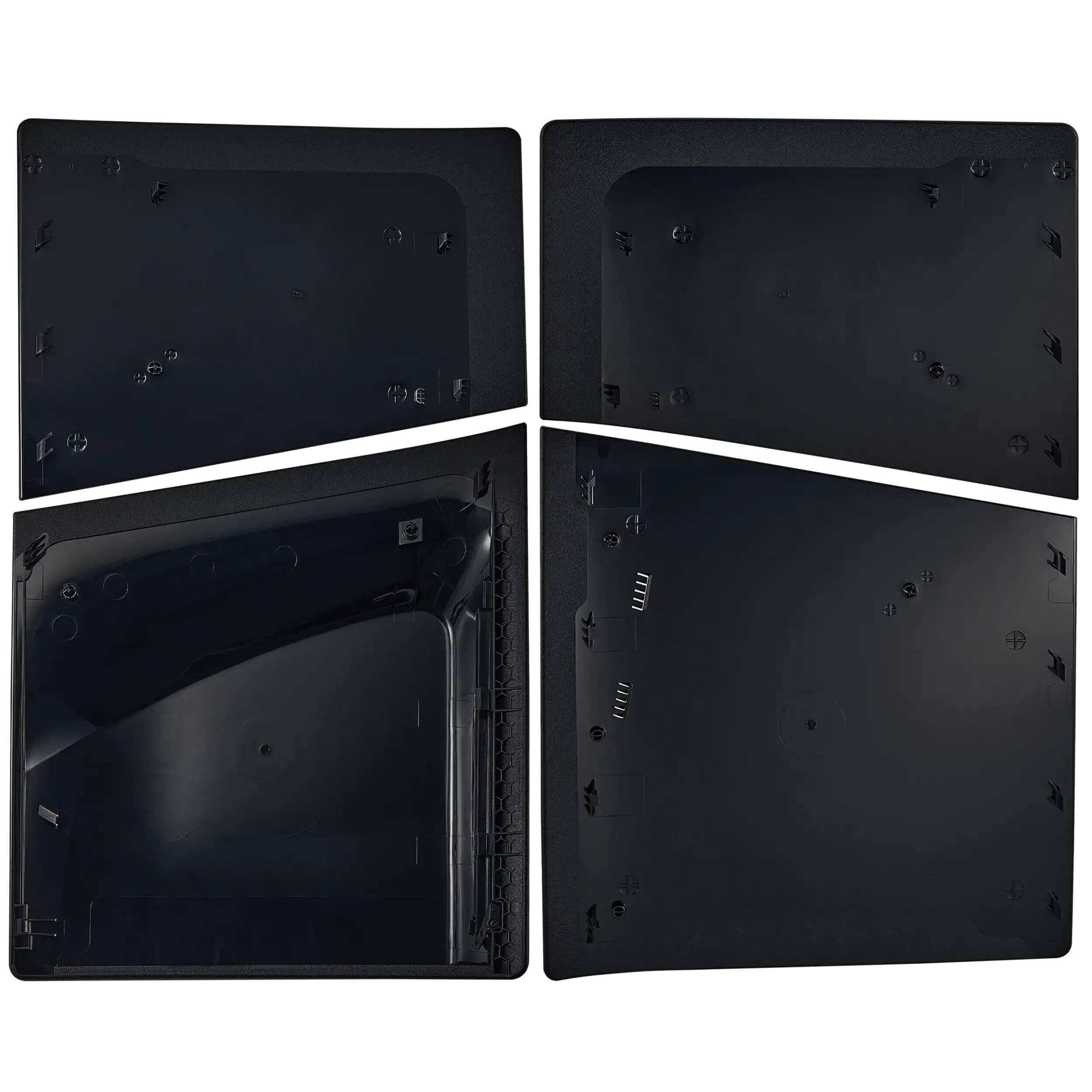 Back. MobileSentrix - Faceplate Covers (Top & Bottom) Replacement Compatible For Sony PlayStation 5 Slim Disc Edition - Black - Black.