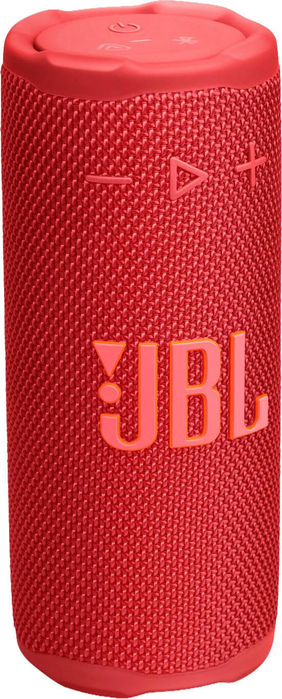 Left. JBL - Grip Portable Wireless Speaker with Built-In Light - 2025 - Red.