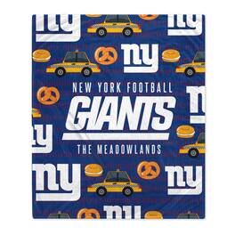 Pegasus - New York Giants 60'' x 70'' Hometown Logo Fleece Blanket - Multicolor