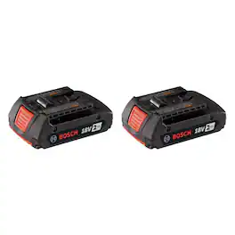 Bosch - 18V Lithium-Ion SlimPack Battery (2.0 Ah) - 2 Pack Bundle
