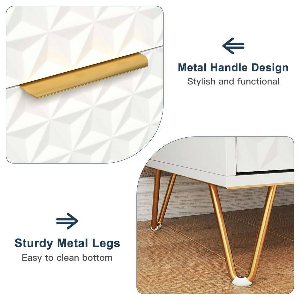 Metal Handle Design  
Stylish and functional  

Sturdy Metal Legs  
Easy to clean bottom