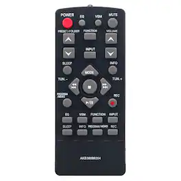 WINFLIKE - New AKB36086204 Replacement Remote Control fit for LG Hi-fi System - Black