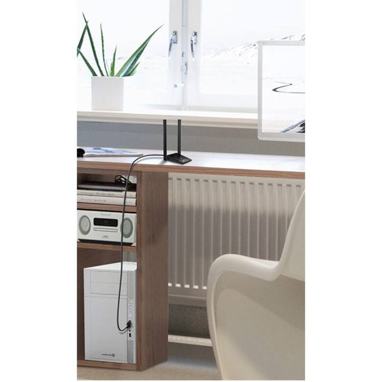 Alt View 7. TP-Link - TP-Link Archer T4U Plus - IEEE 802.11ac Dual Band Wi-Fi Adapter for Desktop Computer/Notebook/Wireless Router - USB 3.0 - Unknown.