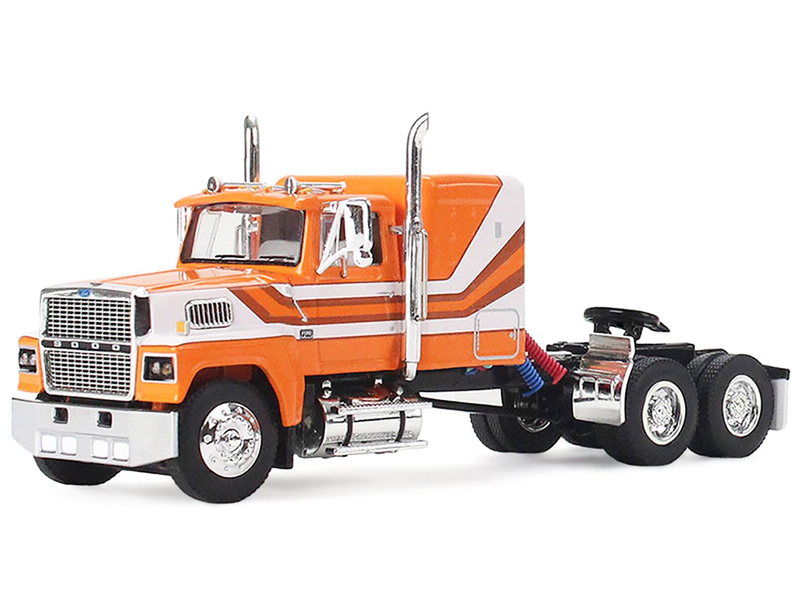 Alt View 4. First Gear - Ford LTL 9000 Trio Set (Two Day Cabs and One 60" Flat Top Sleeper) 1/64 Die Cast Models by DCP/First Gear.