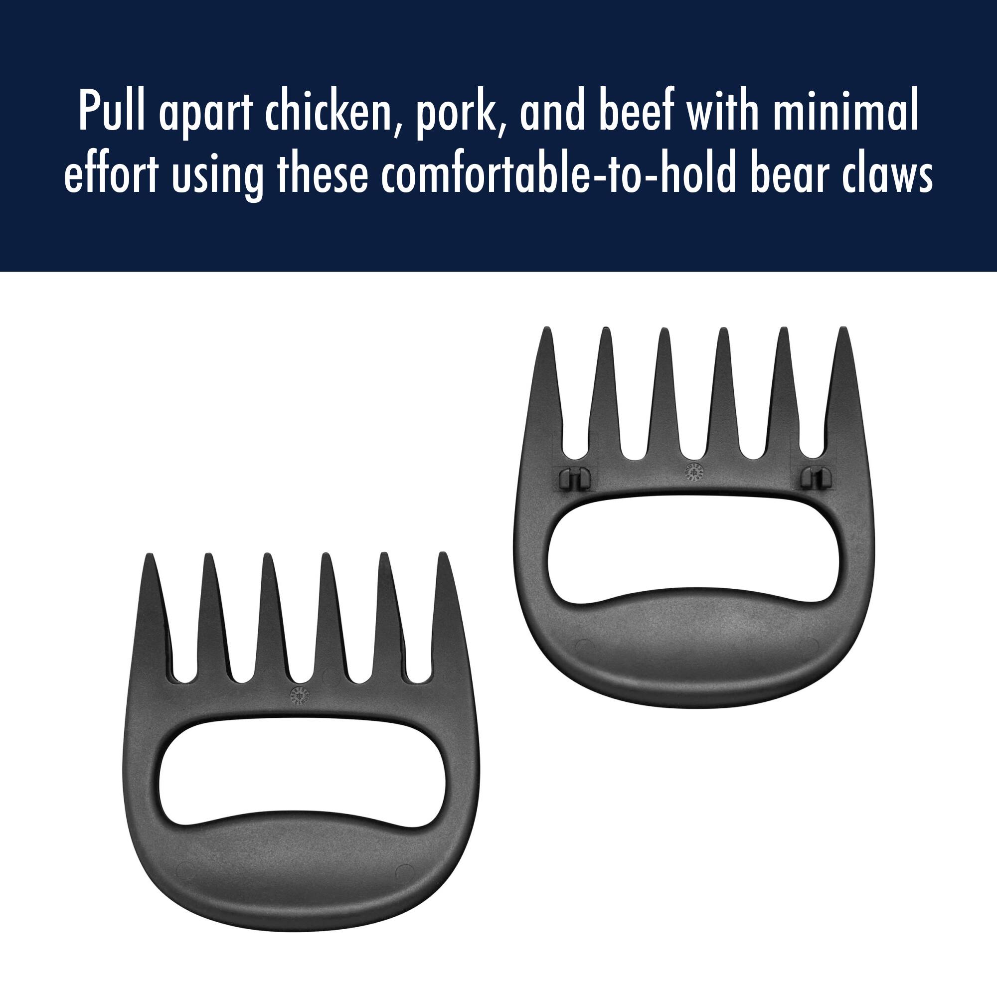 Pull apart chicken, pork, and beef with minimal effort using these comfortable-to-hold bear claws.