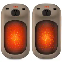 PRIMEPLUS - Rechargeable Electric Hand Warmers, 1S Heating, 6000mAh 24H, Capybara Christmas Gift Stocking Stuffers for Thanksgiving - Coffee