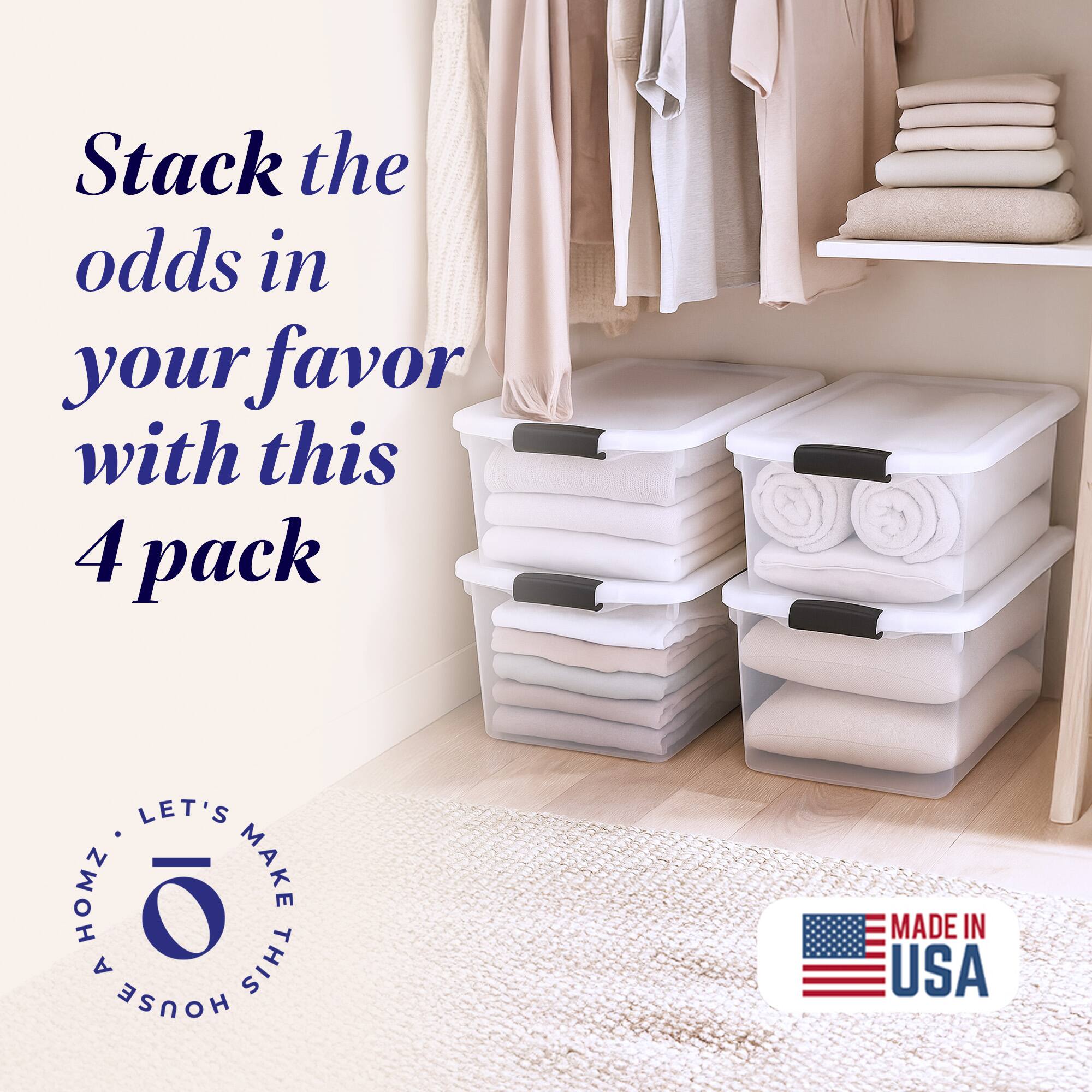 Stack the odds in your favor with this 4 pack

LET'S MAKE THIS HOUSE

MADE IN USA