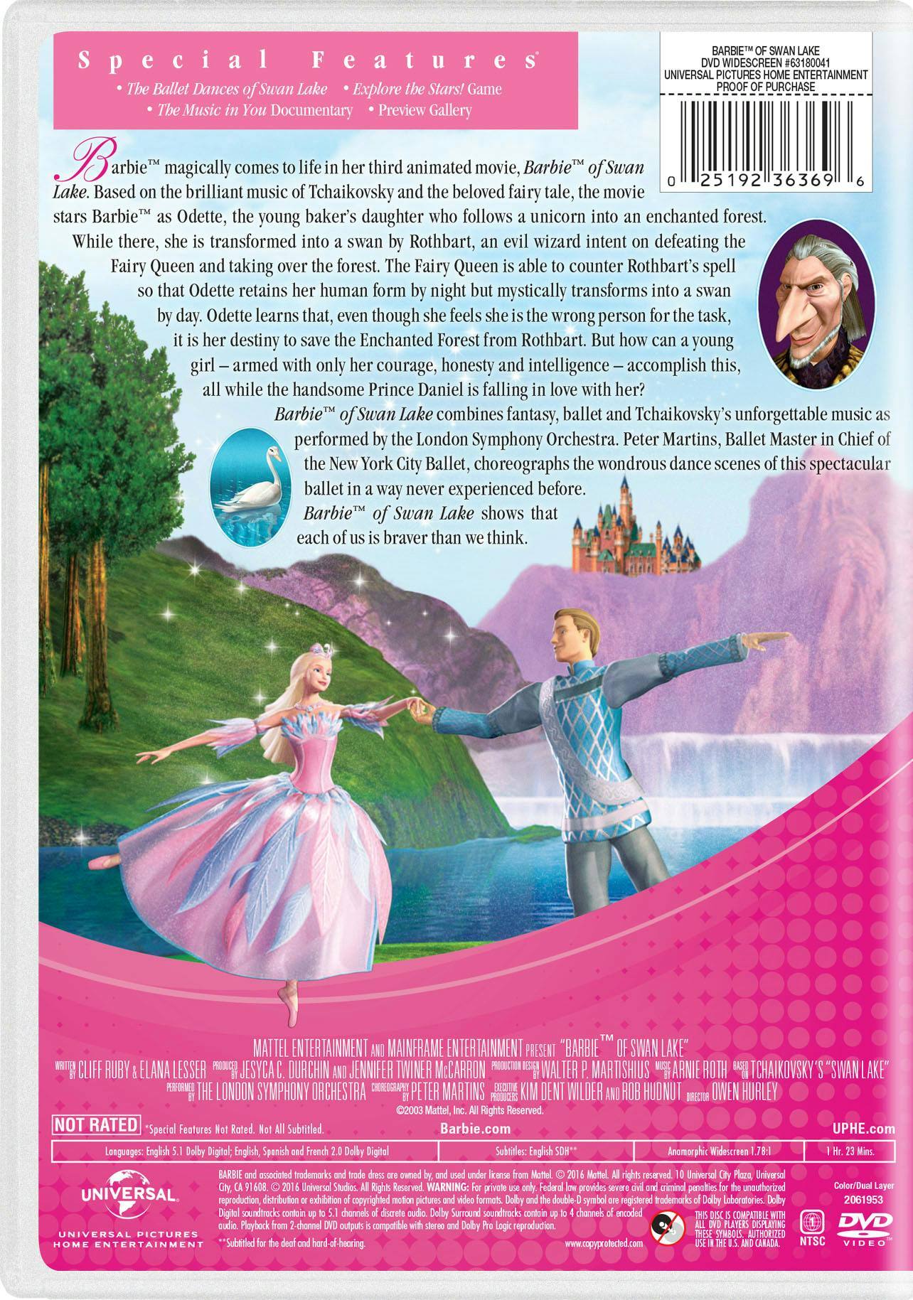 Angle. Barbie: Swan Lake [DVD].