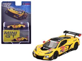 Mini GT - Chevrolet Corvette Z06 GT3.R #3 Garcia Juncadella Sims Corvette Racing Pratt Miller IMSA 24H Daytona 2024 1/64 Limited - Yellow