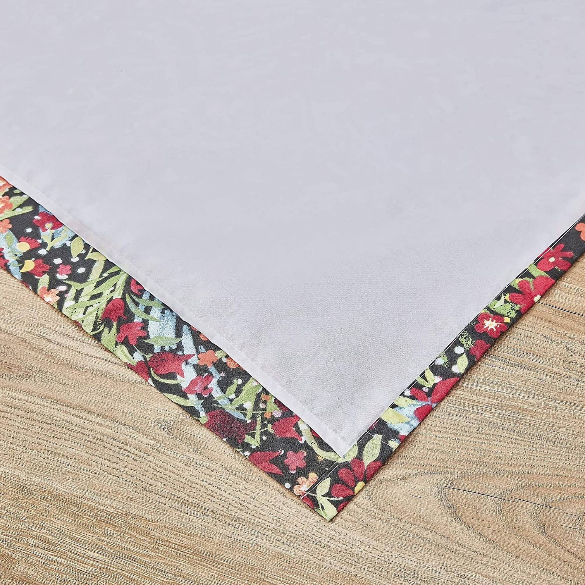 Angle. Barefoot Bungalow - Greenland Home Fashions Barefoot Bungalow Alice Window Panel Pair42x84", Midnight - Midnight.