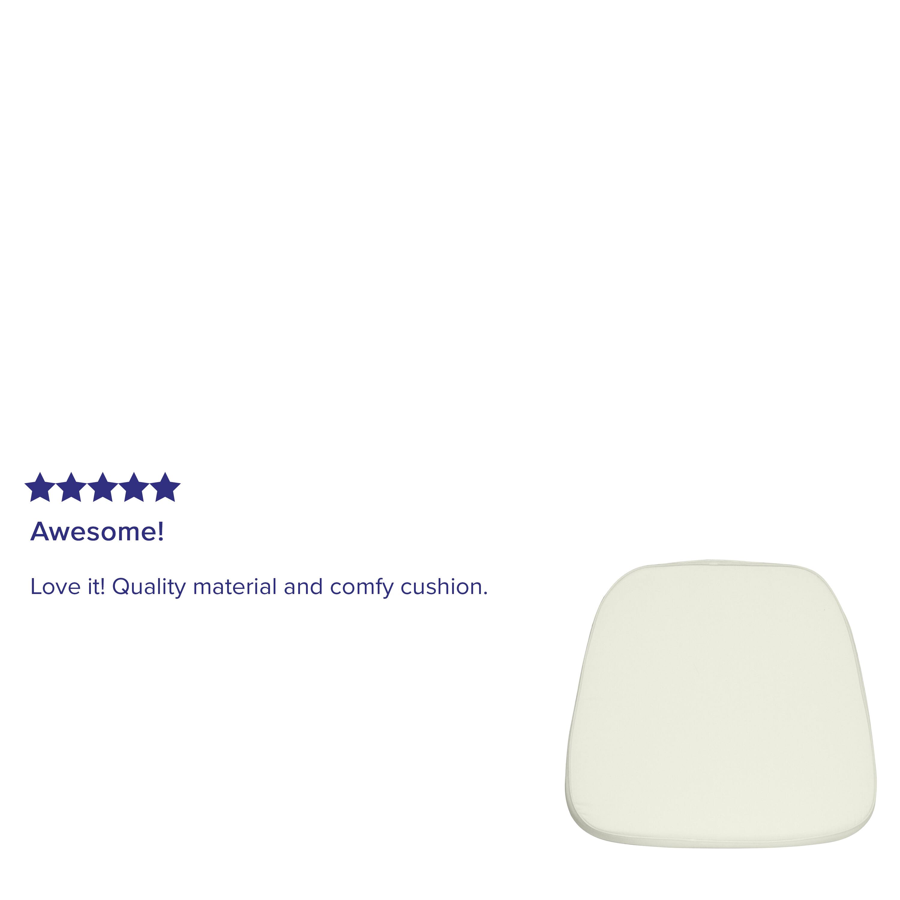 Awesome!  
Love it! Quality material and comfy cushion.