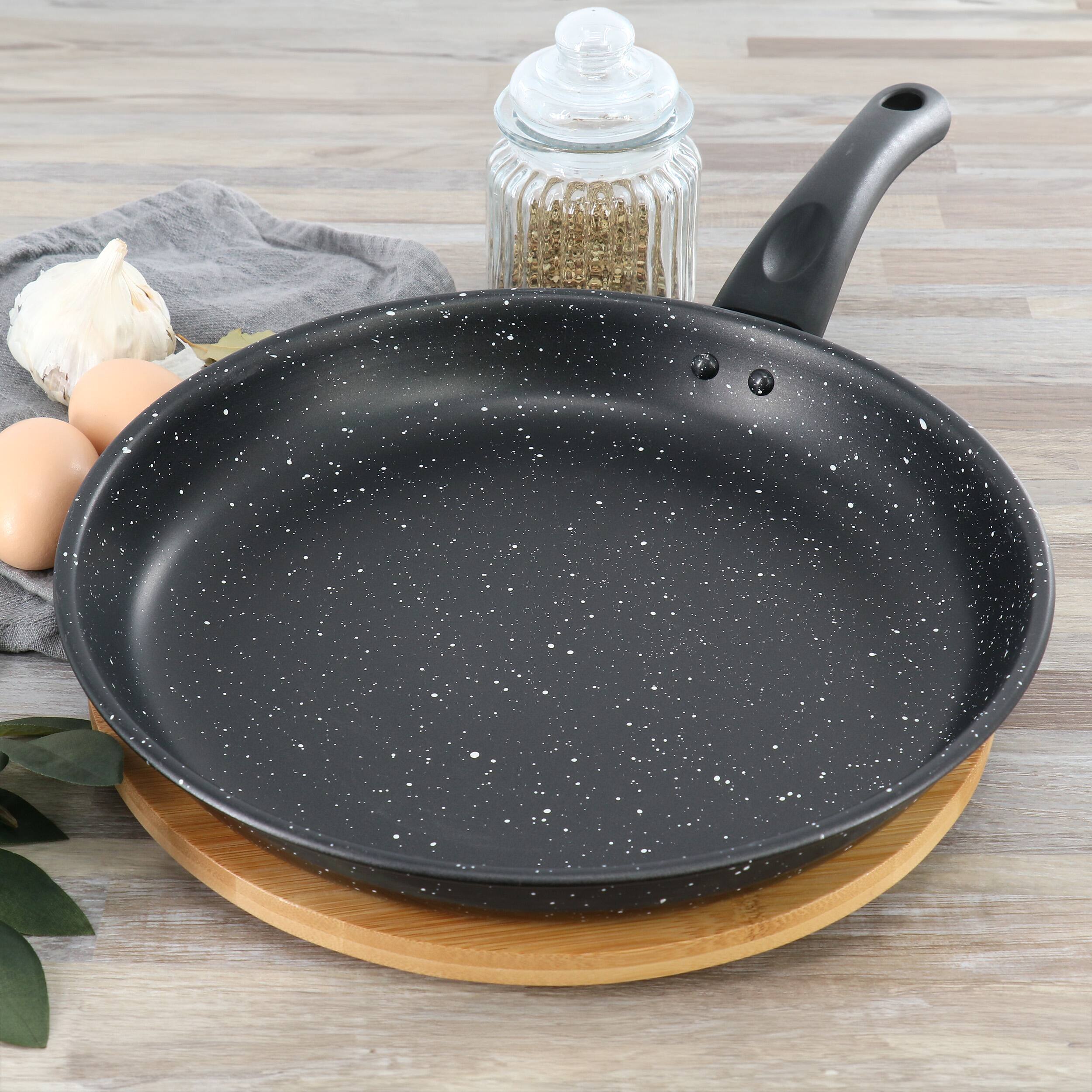 Alt View 4. Gibson - Gibson Home Delhi 11 Inch Round Nonstick Carbon Steel Frying Pan in Black - Black.