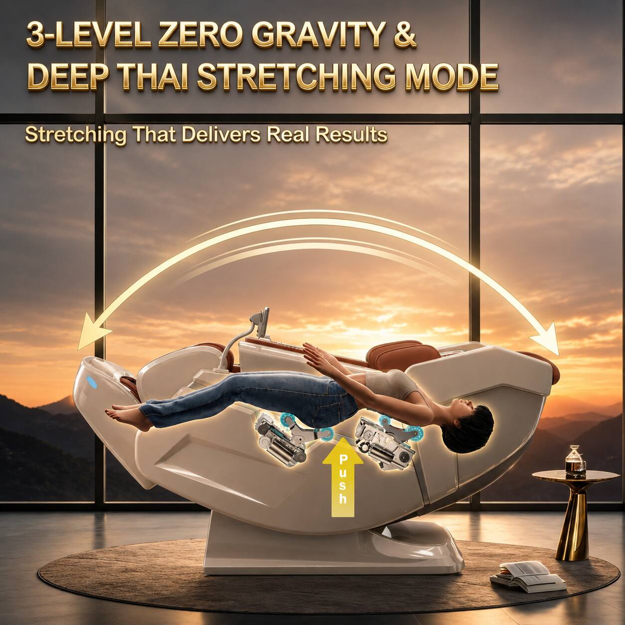 KoziSense KZ L66 Dual 4D+3D Luxury Massage Chair,Deep Zero Gravity
