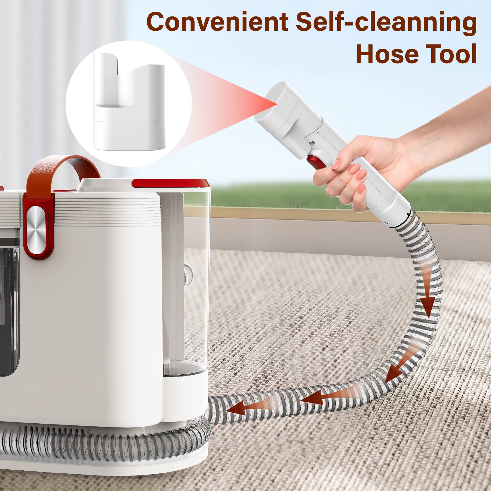 Convenient Self-cleaning Hose Tool