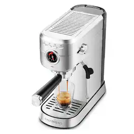 Casabrews - CM5418Pro 20-Bar Espresso Machine and Coffee Maker - Silver