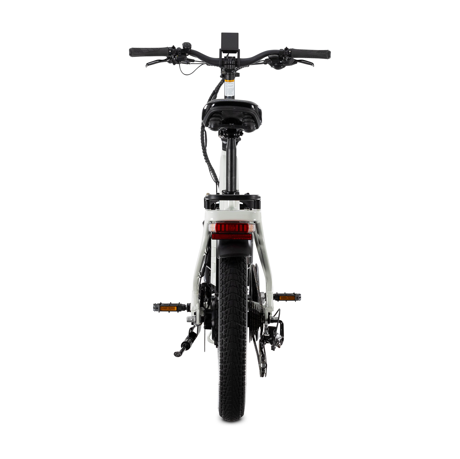 Alt View 8. Lectric eBikes - XP4 Step-Thru Foldable eBike (Max 50mi/28mph) + LevelUp Rack - Stratus White.