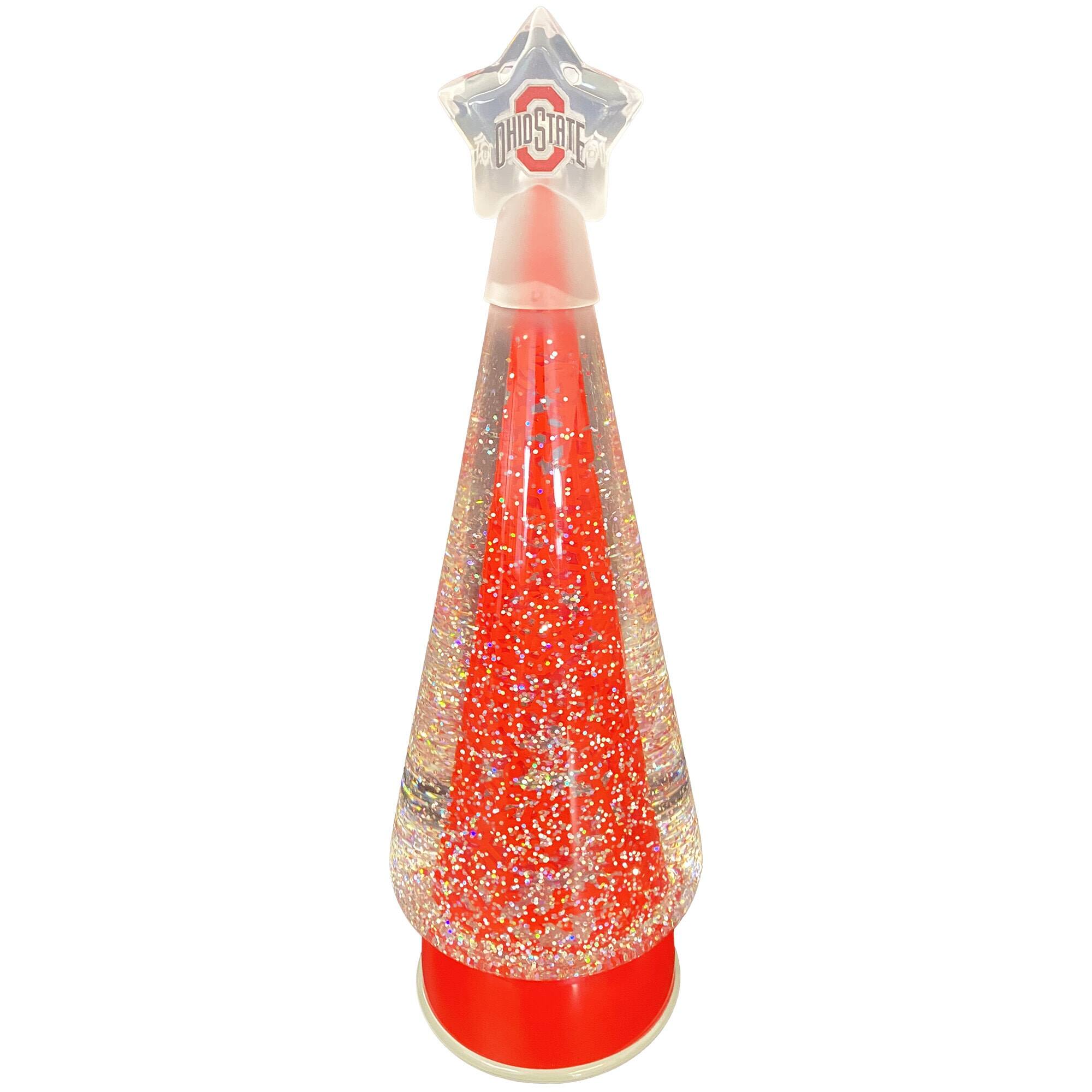 Alt View 1. Santa's Workshop - Ohio State Buckeyes 12" Tree Globe - Red.