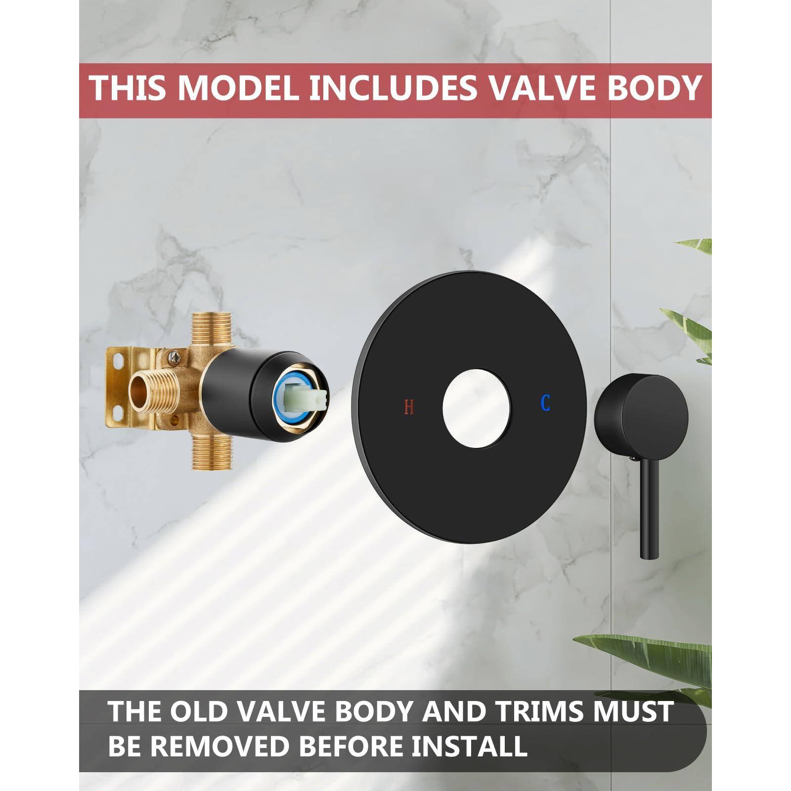 THIS MODEL INCLUDES VALVE BODY

THE OLD VALVE BODY AND TRIMS MUST BE REMOVED BEFORE INSTALL