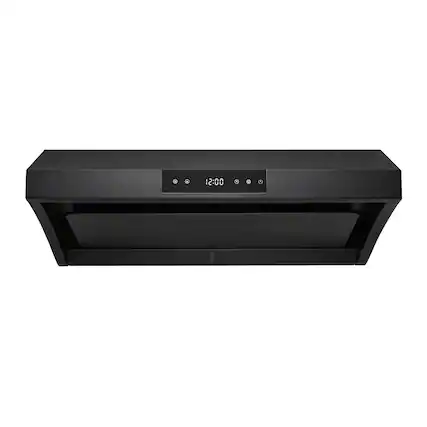 Front. Hauslane - Hauslane UC-PS38 30-in Ducted Undercabinet Range Hood with Steam Clean - Black.