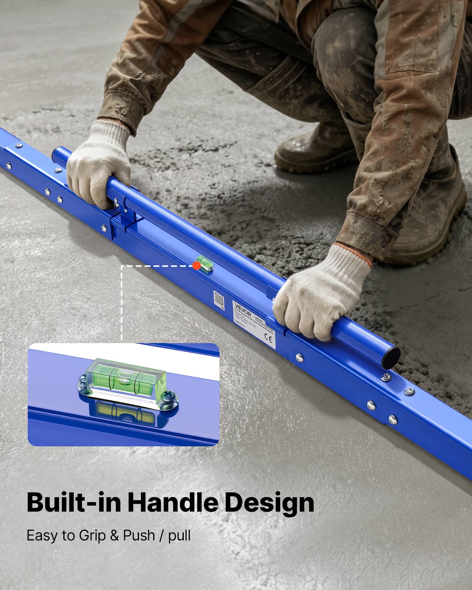 Built-in Handle Design  
Easy to Grip & Push / pull
