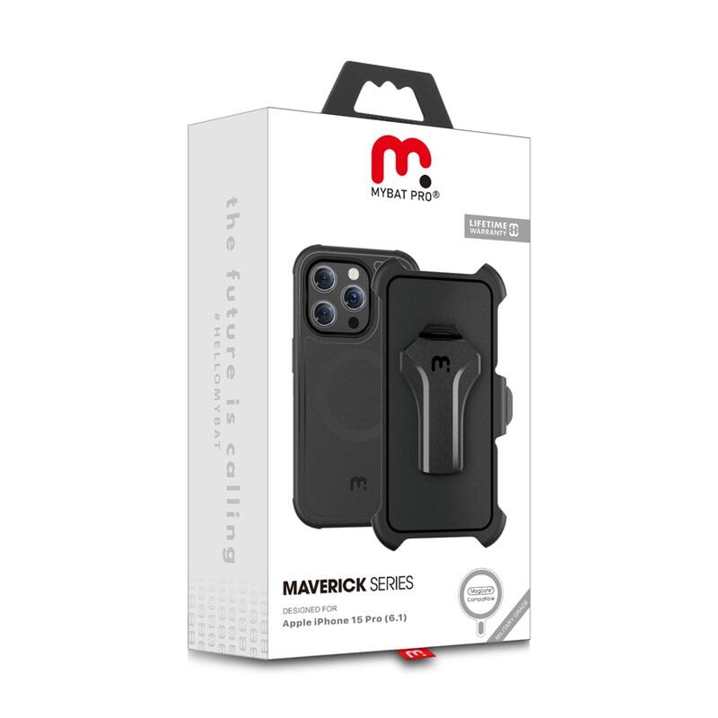 MYBAT PRO 3 the future is calling MAVERICK SERIES 1 DESIGNED FOR Apple iPhone 15 Pro (6.1) LIFETIME WARRANTY MILITARY GRADE TARY MLI