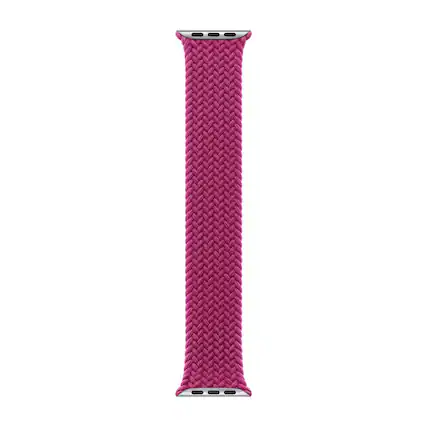 Front. Apple - Apple Watch Band BRAIDED SOLO LOOP 42MM WATCH BAND MAGENTA MY1Q3AM/A SZ 3 - Magenta.