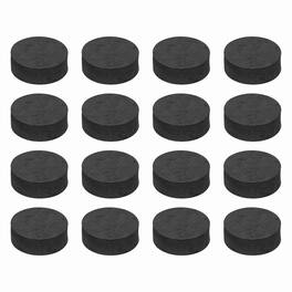 Unique Bargains - 16pcs Single Sided Speaker Isolation Feet Pads, 40x15mm Non Slip Foam Shock Absorption Pad for Amplifier - Black