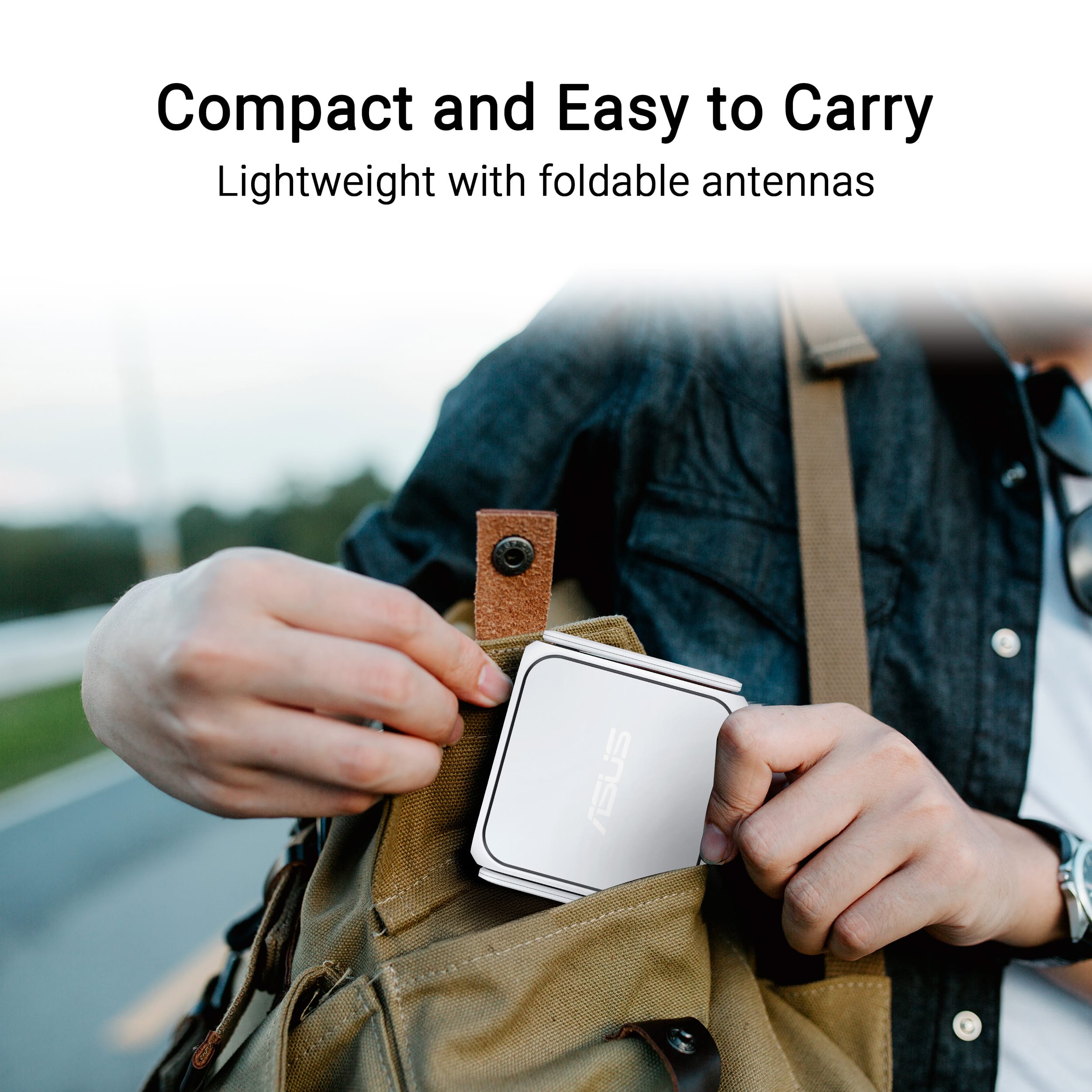 Compact and Easy to Carry
Lightweight with foldable antennas
