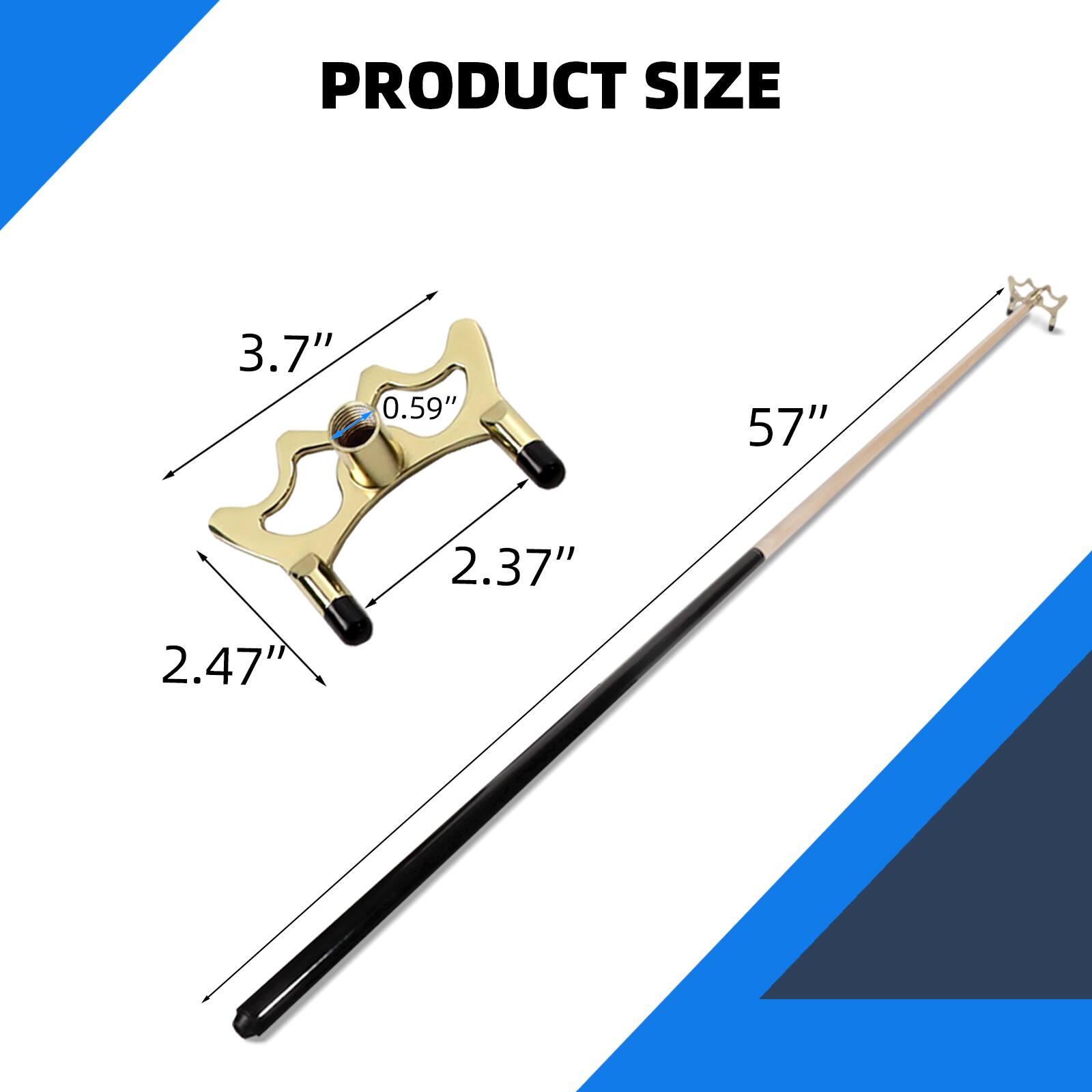 PRODUCT SIZE
3.7"
0.59"
57"
2.37"
2.47"