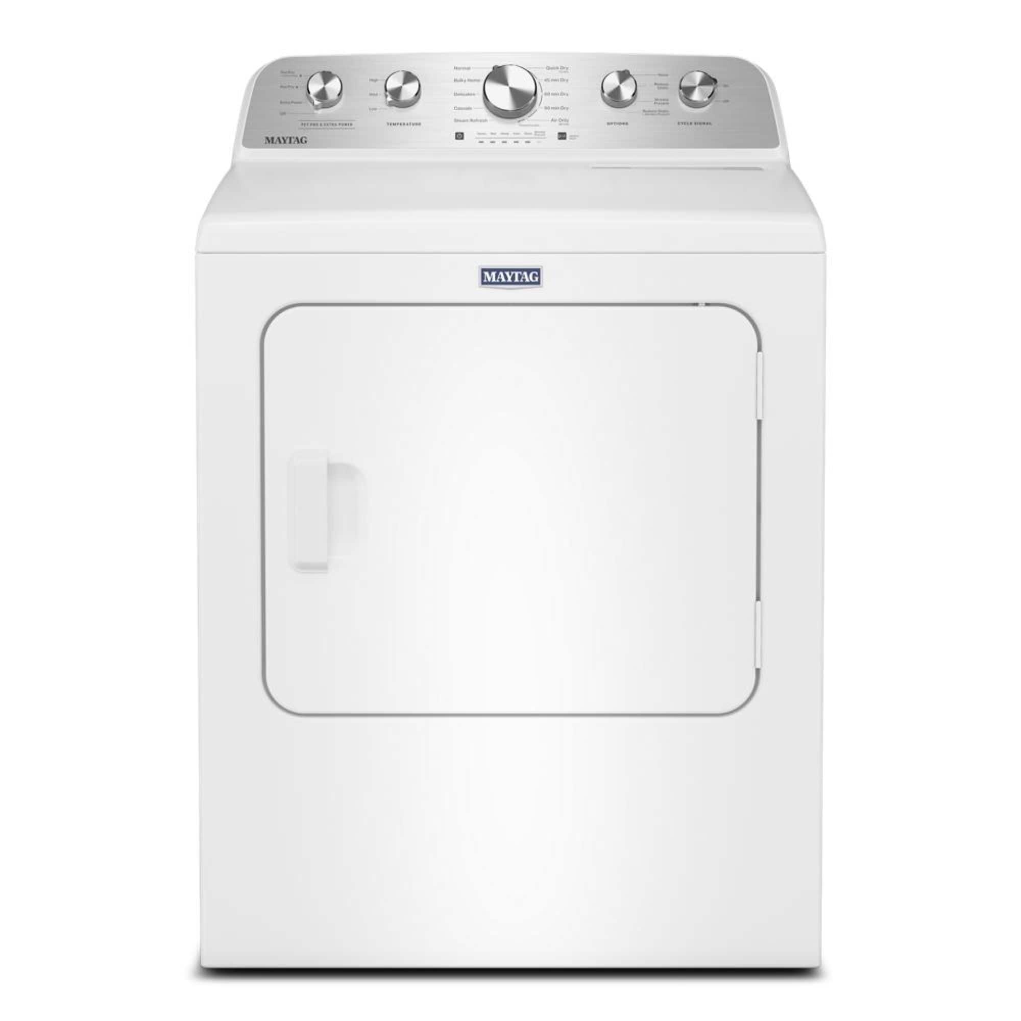 Maytag - 7.0 Cu. Ft. Gas Dryer with Extra Power and Pet Pro Option - White - Front_Zoom