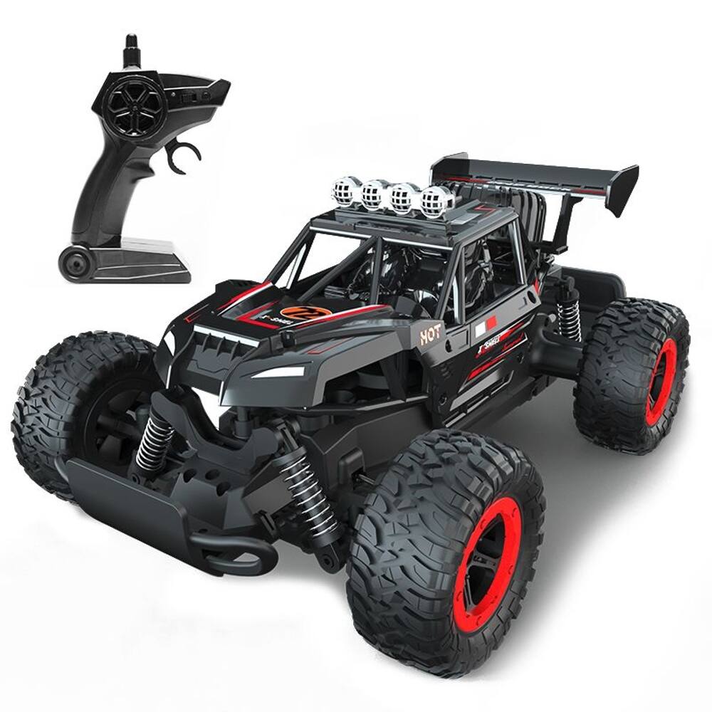 Angle. Loheer - Loheer Blue Remote Control Car Durable RC Toy Vehicle Indoor Outdoor Play.