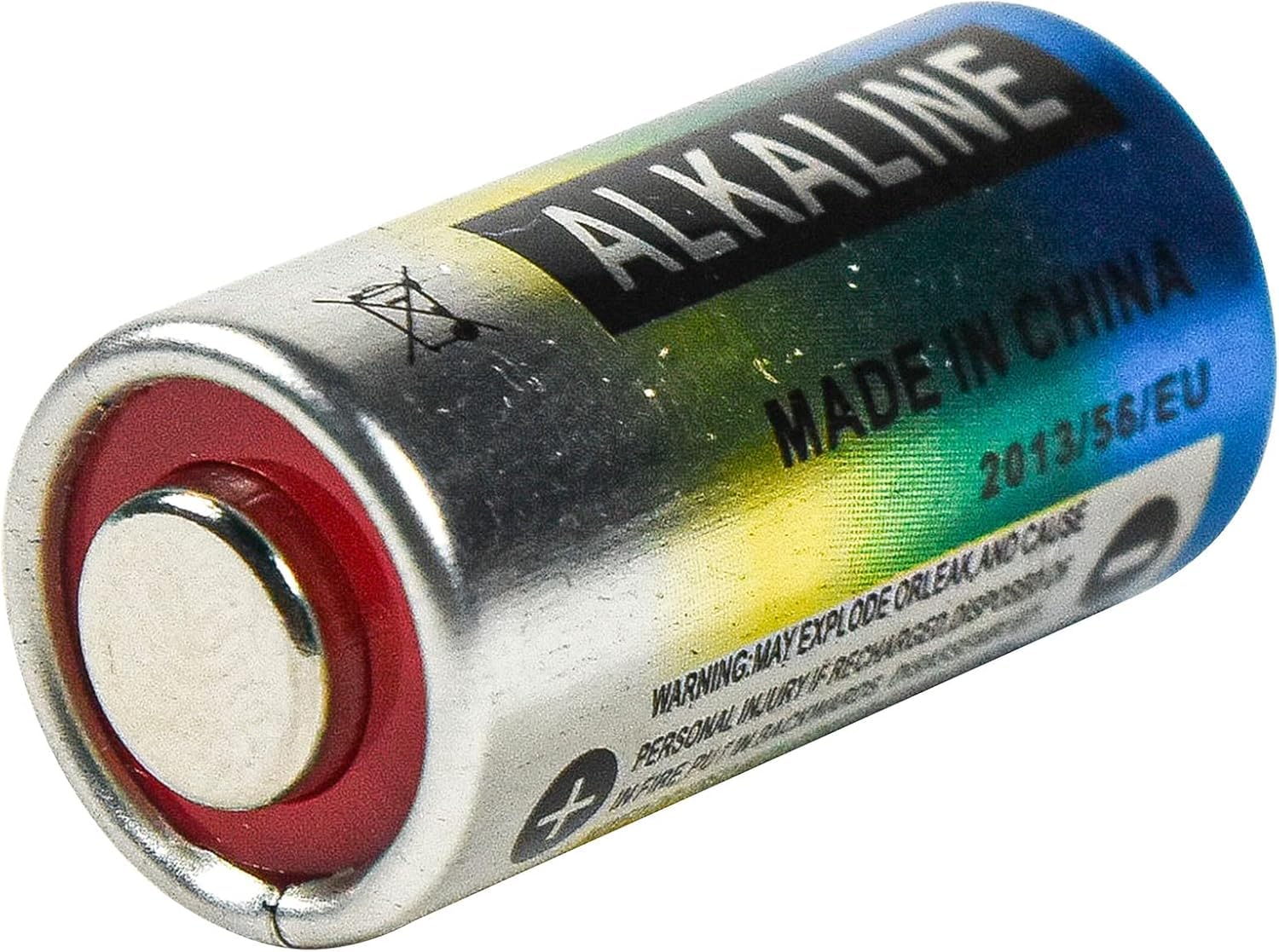 ALKALINE  
MADE IN CHINA  
2013/56/EU  
WARNING: MAY EXPLODE OR LEAK AND CAUSE PERSONAL INJURY IF RE