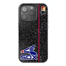 Keyscaper - MLB - Chicago White Sox 1976 Logo iPhone Bling Case - 15 Plus - Black