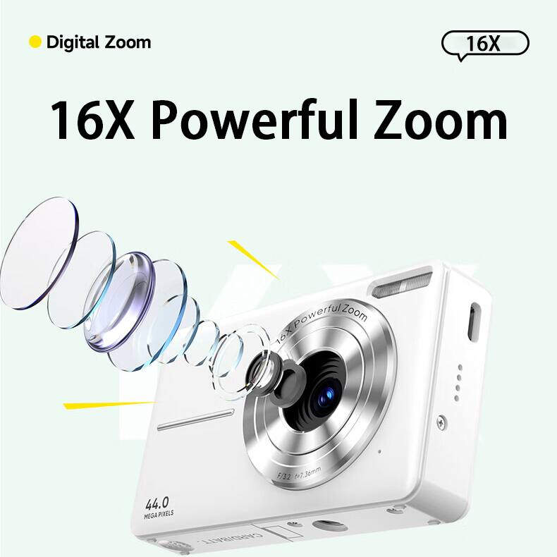 Digital Zoom  
16X Powerful Zoom  
44.0 MEGA PIXELS  
F/3.2 17.36mm