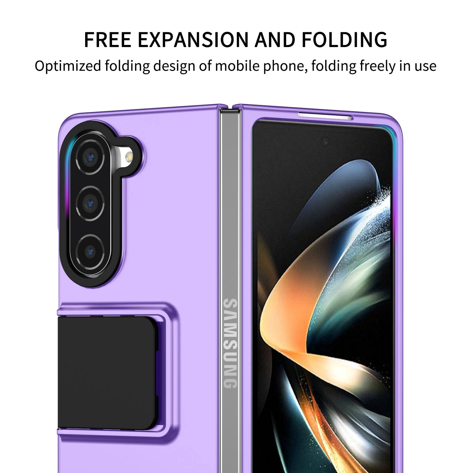 FREE EXPANSION AND FOLDING  
Optimized folding design of mobile phone, folding freely in use  
SAMSUNG