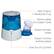 Back. CRANE - 0.5 Gal. 2-in-1 Warm Mist Humidifier & Personal Steam Inhaler - Blue/White.