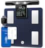 GE - 8-Electrode Smart Body Composition Scale with Bluetooth App and Handle Display - Black