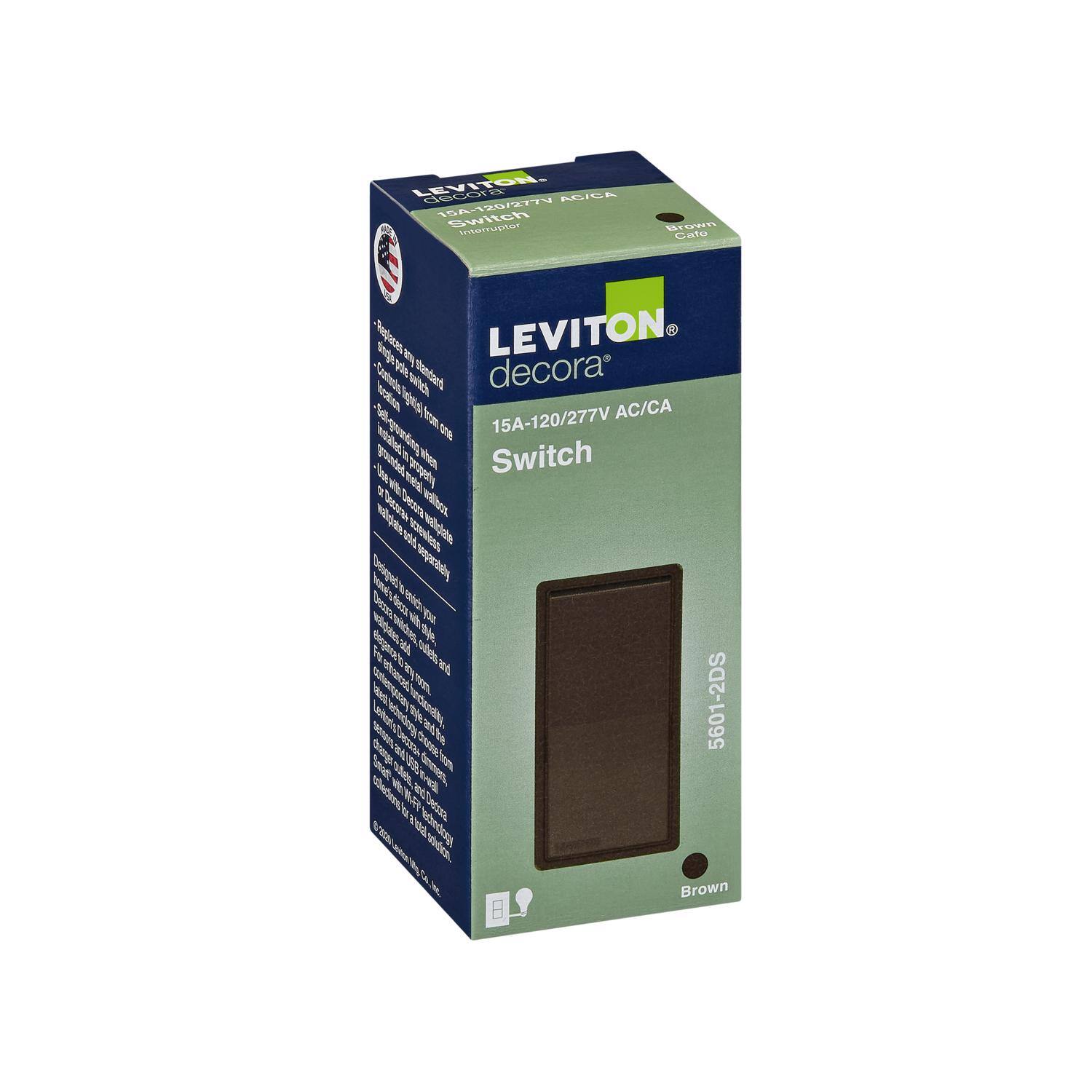 LEVITON decora ASISA 194-1X0/279 Switch MITTUEINT Brown Gata Tairan dnge  
LEVITON Casteo Ve bwtch tandard decora cation l AC/CA  
15A-120/277V O gndd 1  
Switch  
N Teet pgay 1  
N wies uens wdlpate NA  
senpraoby hea CA f edd a  
pa paga N di  
% tdes E DR bbt m aA P brde d hederina, e A 3 he 5601-2DS dog  
2 ton 1 dsn  
ans ia edoge vden Brown  

Corrected:  
LEVITON decora 15A-120/277V AC/CA Switch  
15A-120/277V  
Switch  
Brown  
5601-2DS