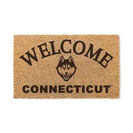 Jardine - UConn Huskies 18" x 34" Welcome Coir Doormat - Brown