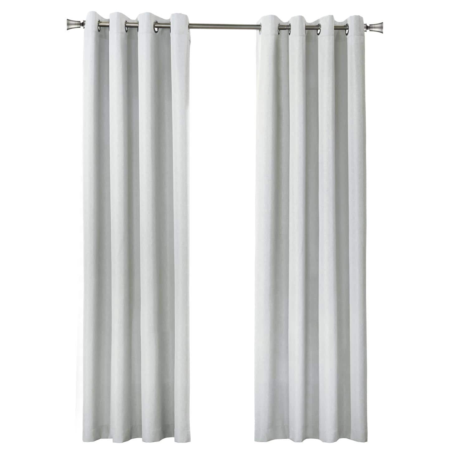 Commonwealth Home Fashions - Thermaplus Marissa Blackout UV Protection Grommet Curtain Panel for Windows 52" x 84" Light Grey - Light Gray