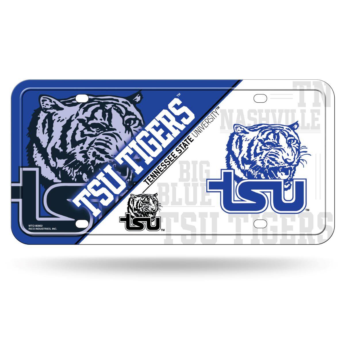 Tennessee State Tigers Multi-Color Standard 12x6 Metal License Plate Auto Tag