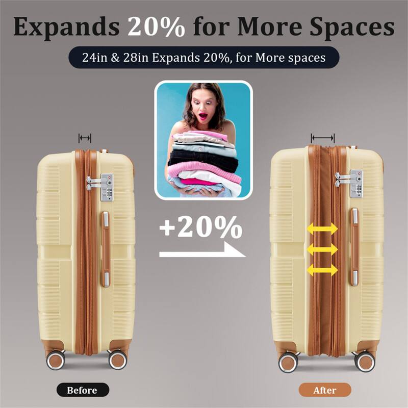 Expands 20% for More Spaces  
24in & 28in Expands 20%, for More spaces  
+20%  
Before  
After